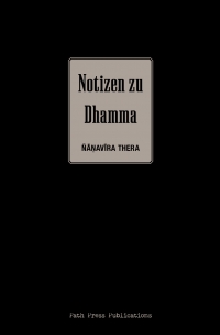 Notizen zu Dhamma - cover